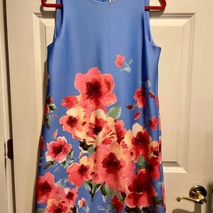 Anne Klein Blue Floral Mini Dress